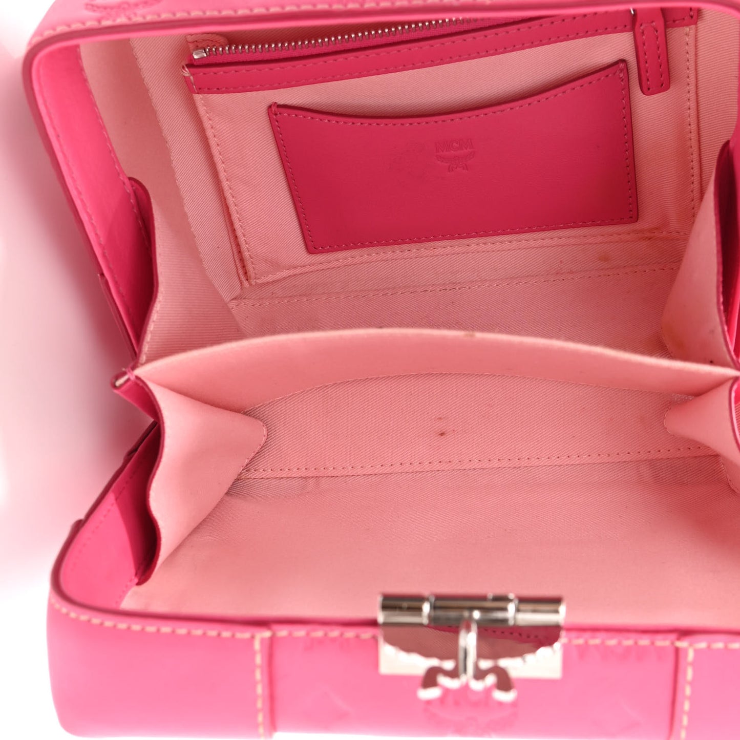 Calfskin Ottomar Monogram Small Berlin Crossbody Sugar Pink
