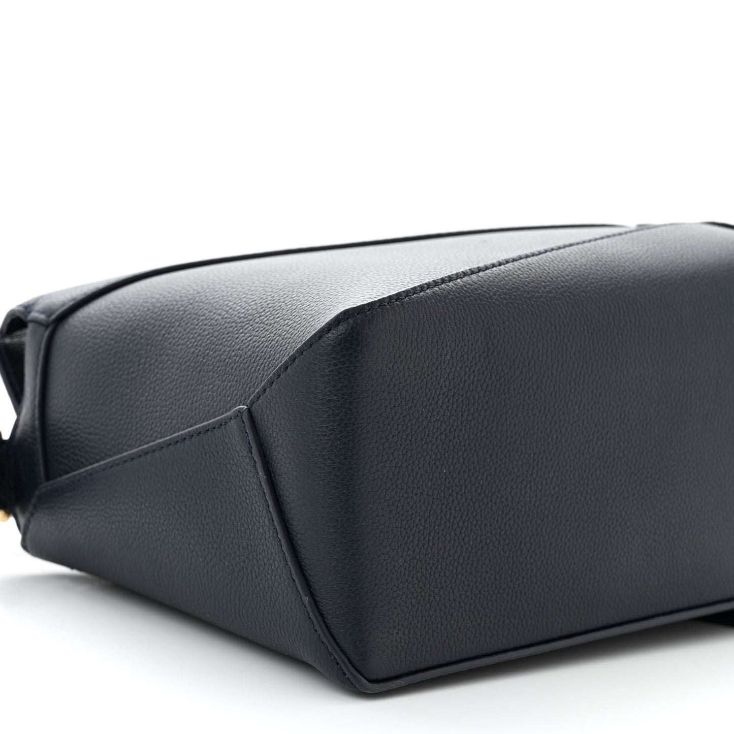 Soft Grained Calfskin Small Puzzle Edge Bag Navy