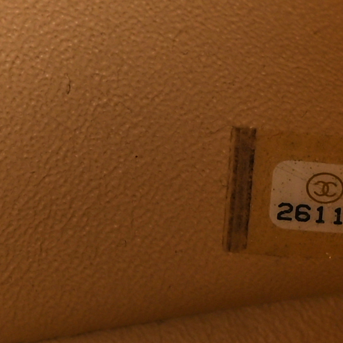 Caviar Quilted Jumbo Double Flap Beige