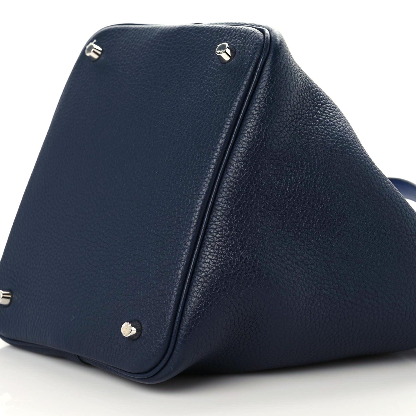Taurillon Clemence Swift Eclat Picotin Lock 22 MM Bleu Nuit Bleu Electrique