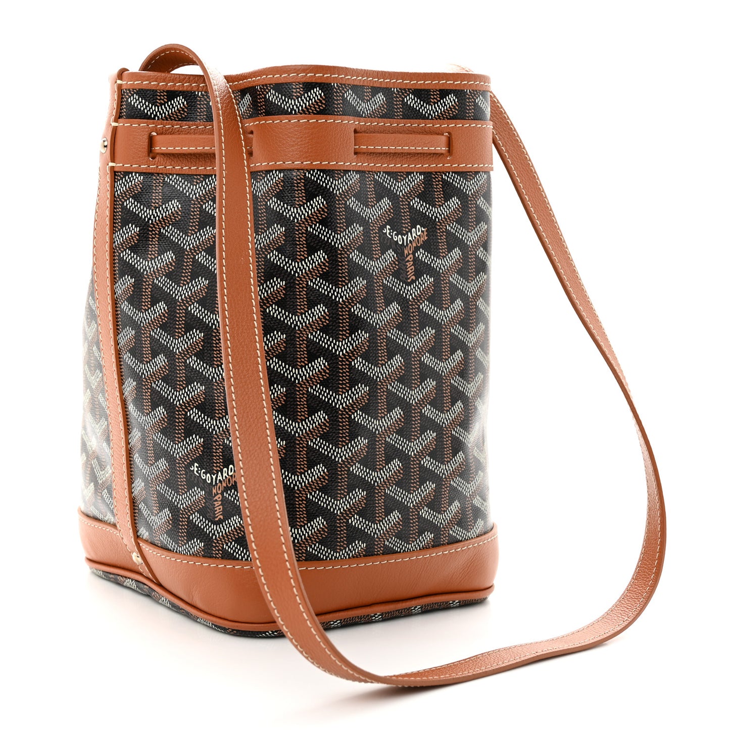 Goyardine Petit Flot Bucket Bag PM Black Gold