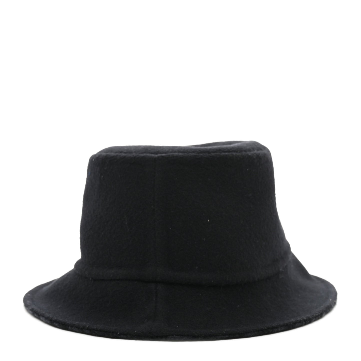 Wool Oblique Jacquard Bob Chic Bucket Hat 58 Black