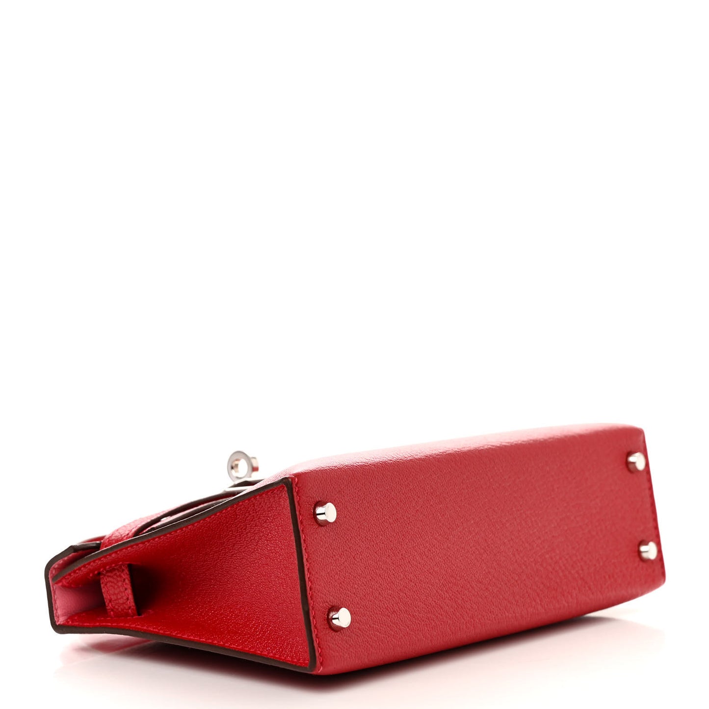 Chevre Mysore Verso Mini Kelly Sellier 20 Rouge Vif Rose Confetti