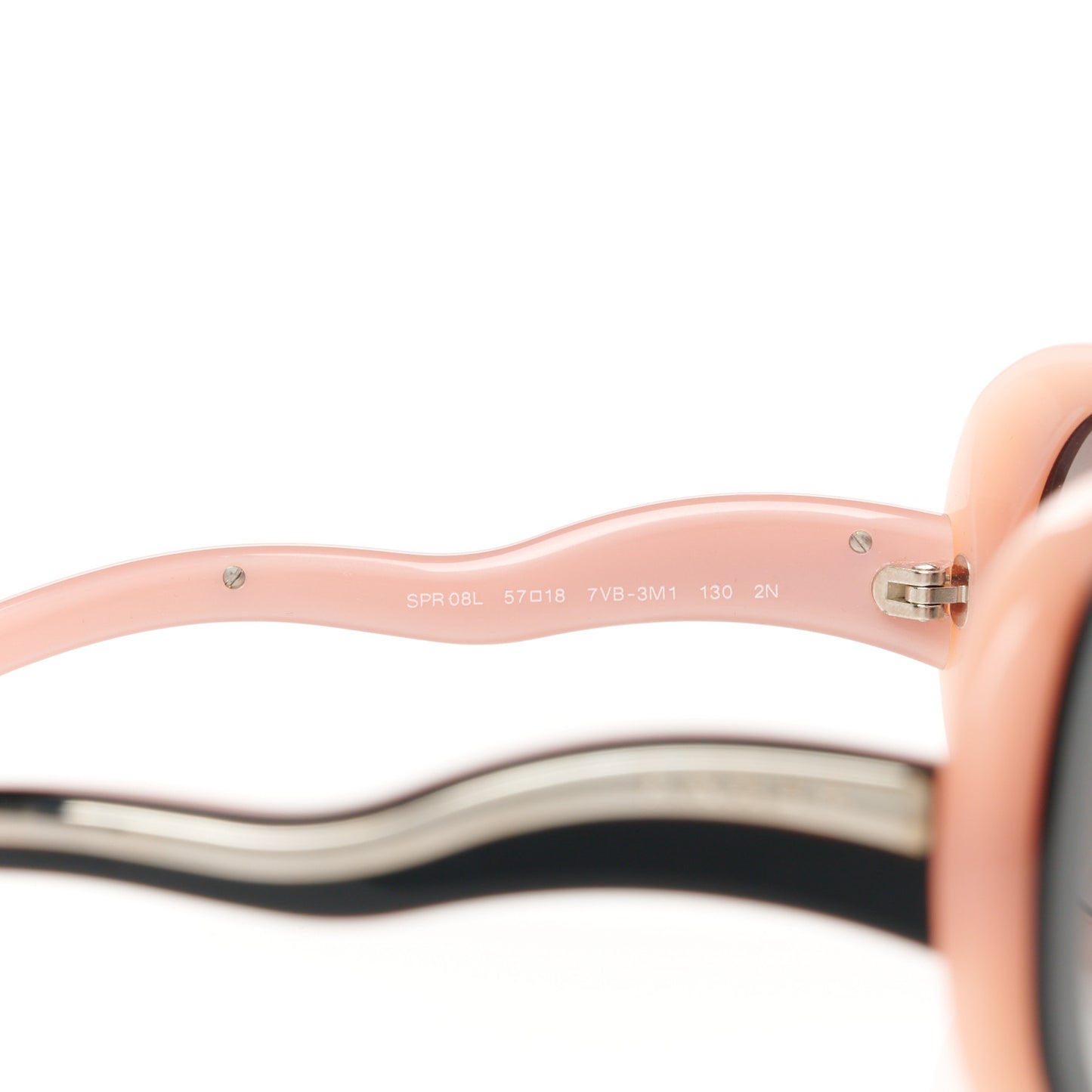Acetate Round Sunglasses SPR08L Black Pink