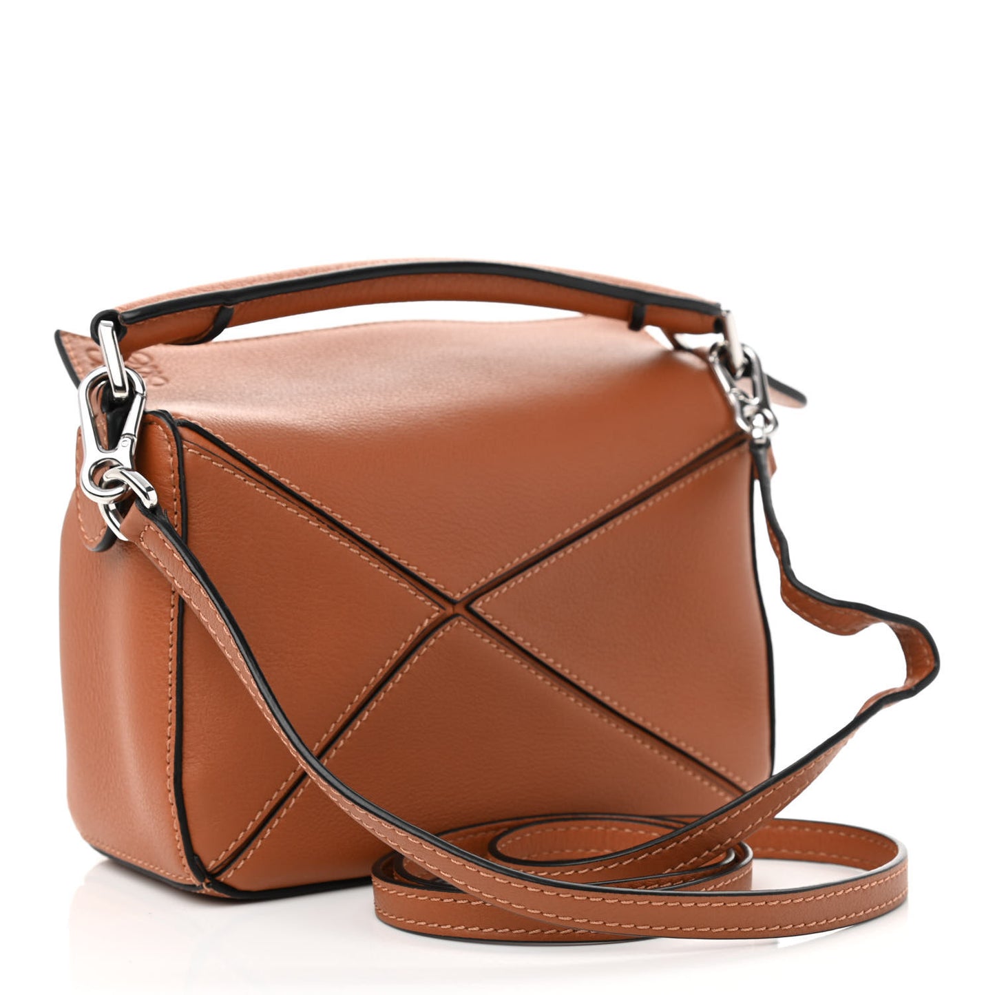 Calfskin Mini Puzzle Bag Tan