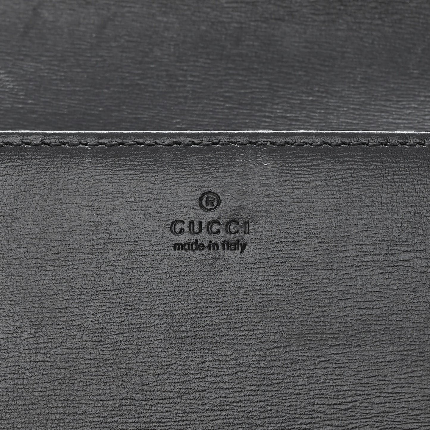 Boarded Plutone Calfskin Horsebit 1955 Wallet On Chain Black