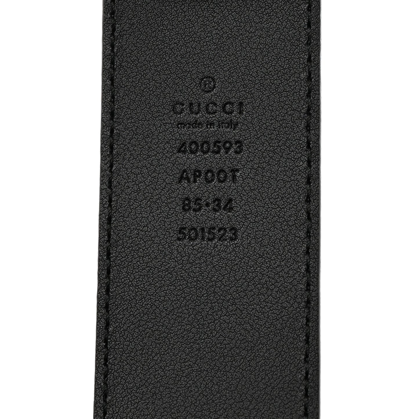 Calfskin Double G 40mm Belt 85 34 Black