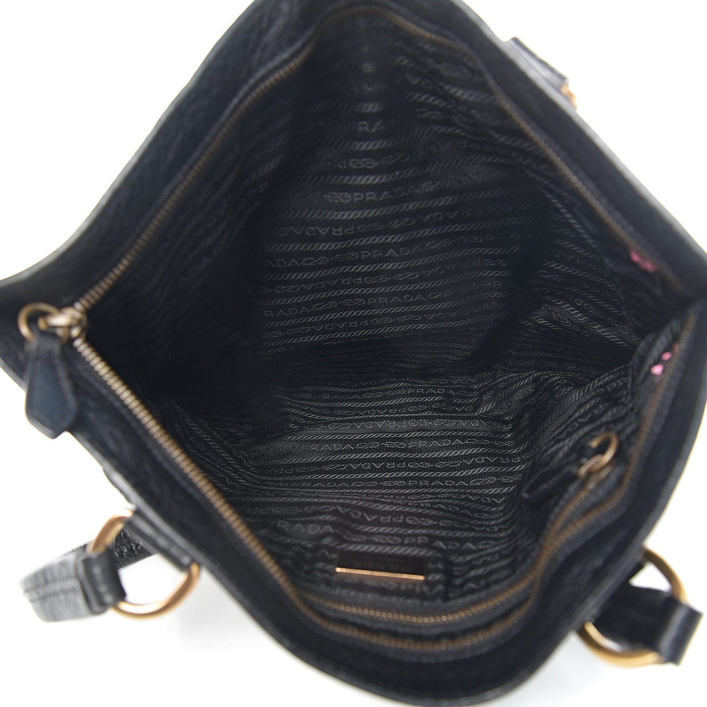 Tessuto Nylon Cervo Deerskin Tote Black