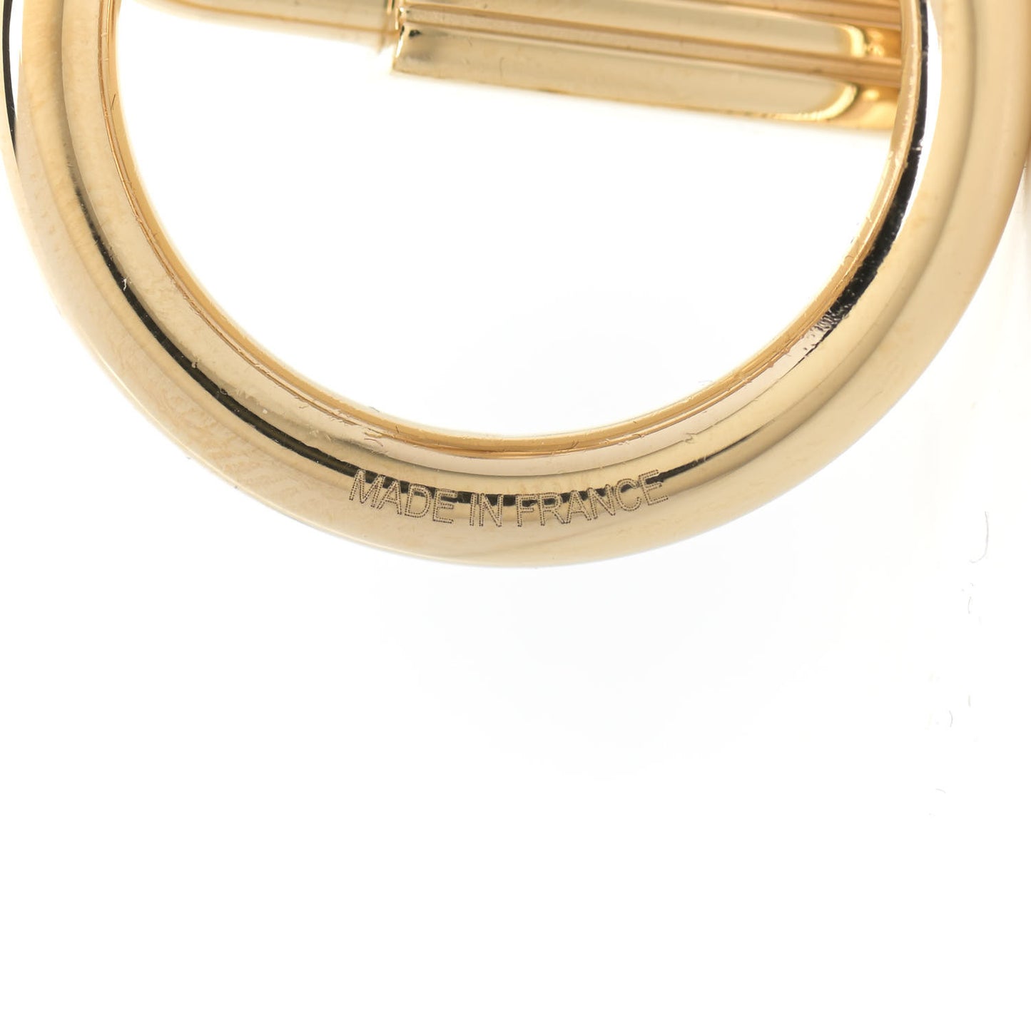 Permabrass Loop Charms Cadenas Scarf Ring Gold