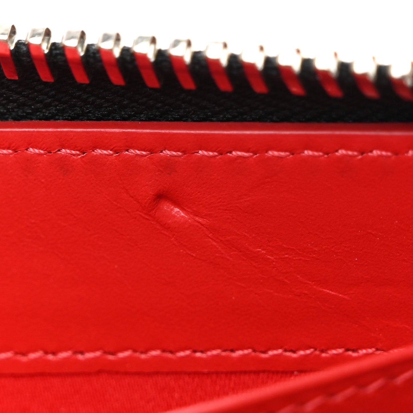 Calfskin Panettone Spiked Zip Around Wallet Dune