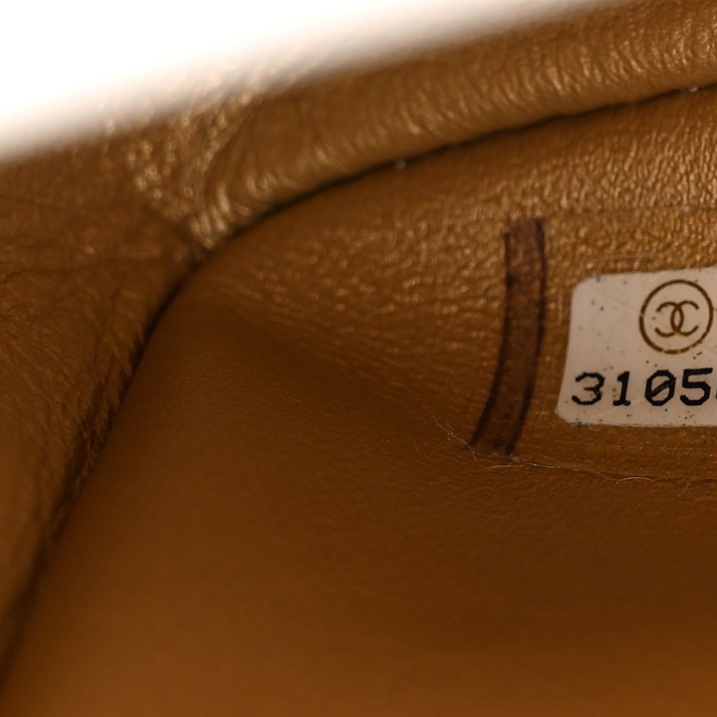 Lambskin Quilted Mini Rectangular Pearl Crush Flap White