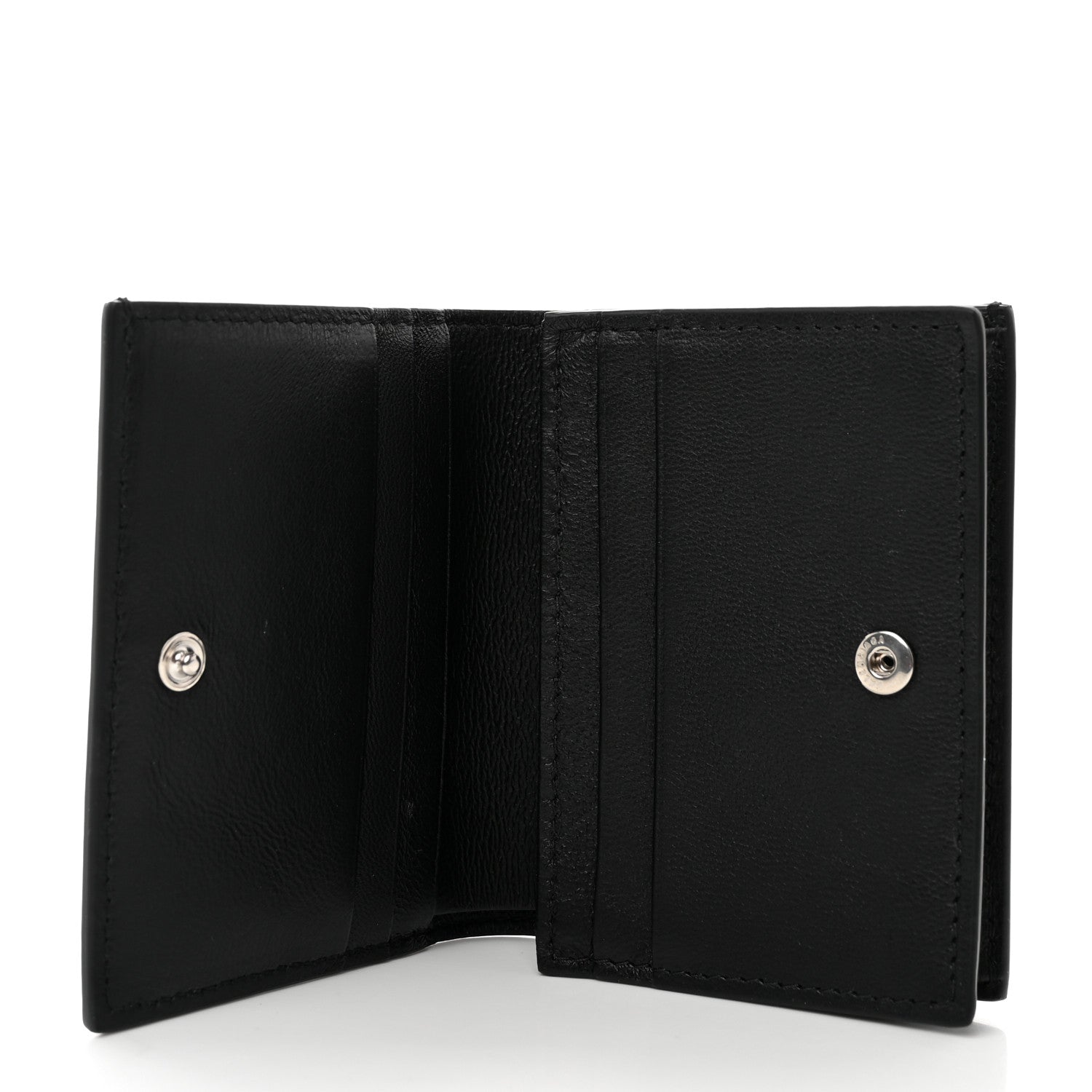 Balenciaga Calfskin Logo Wallet Black 5 of 8