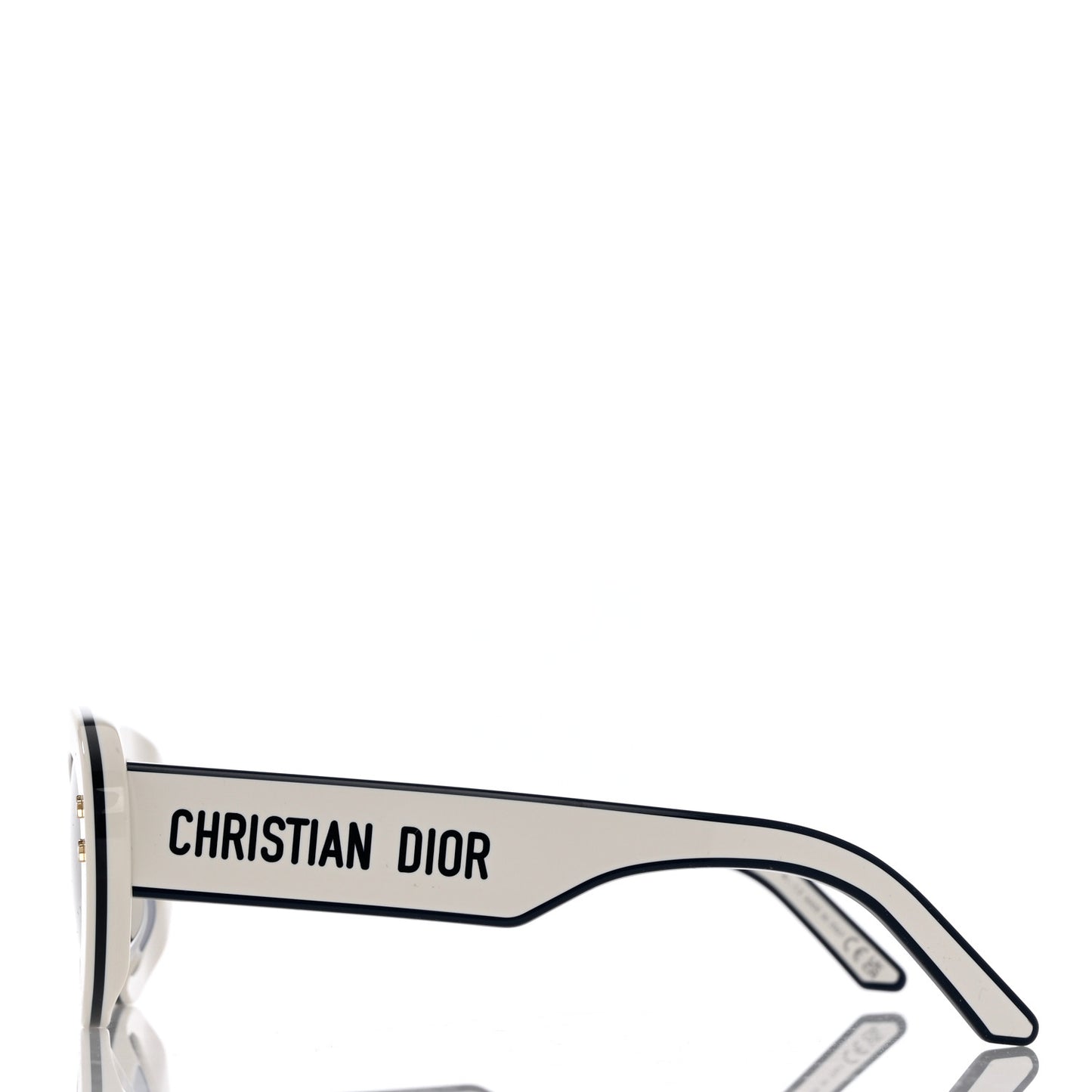 Diorpacific B1U Butterfly Sunglasses Ivory
