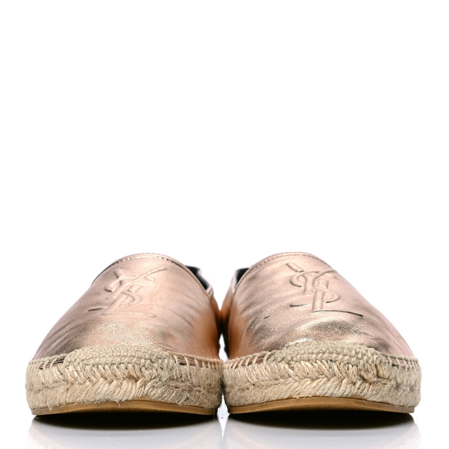 Metallic Lambskin Monogram Espadrilles 39 Blush