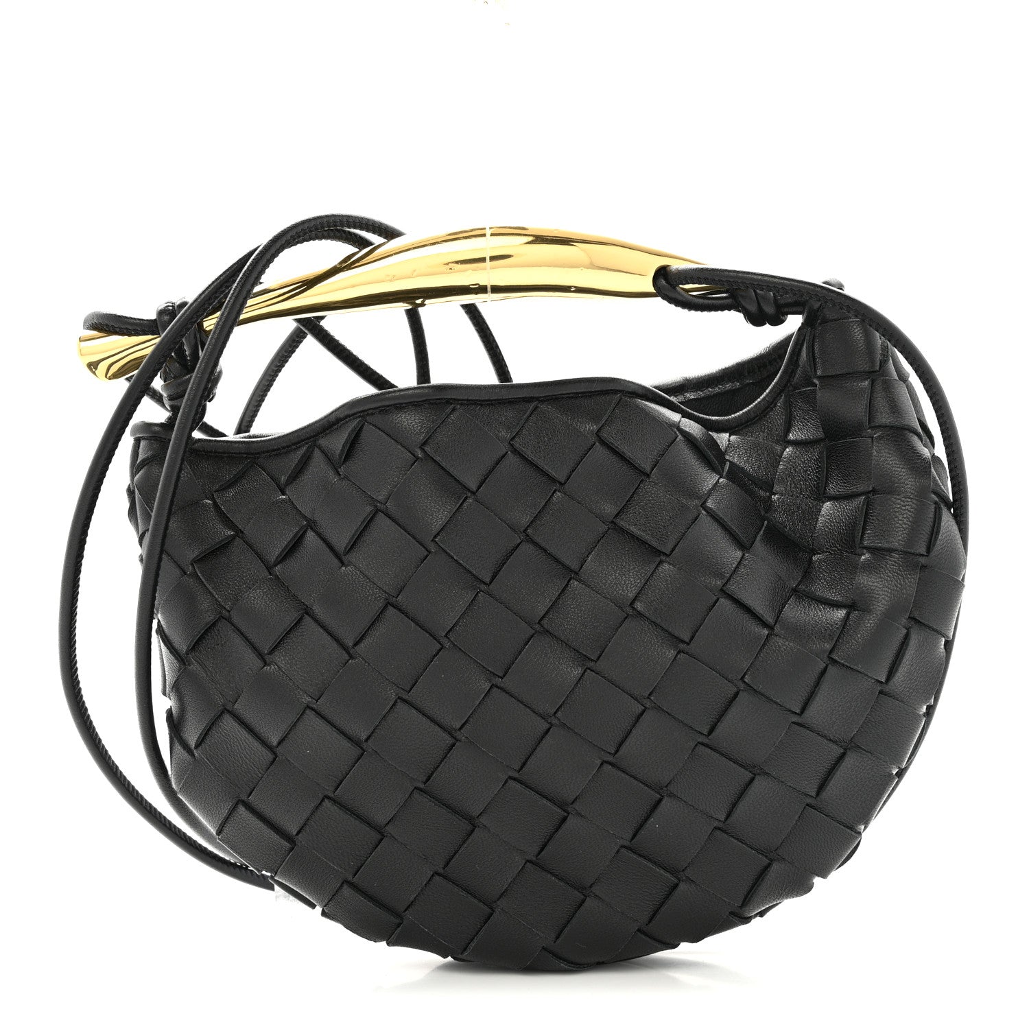 Bottega Veneta Nappa Intrecciato Mini Sardine Bag Black 1785683