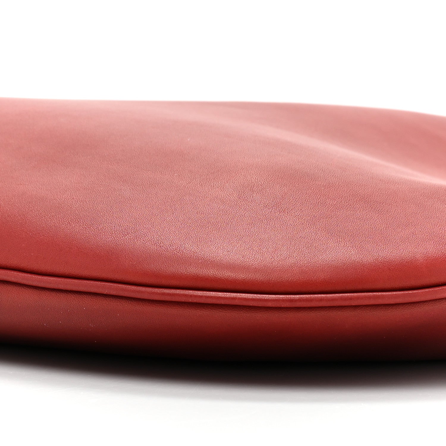 Saint Laurent Smooth Calfskin Paris VII Large Flat Hobo Red 10 of 15