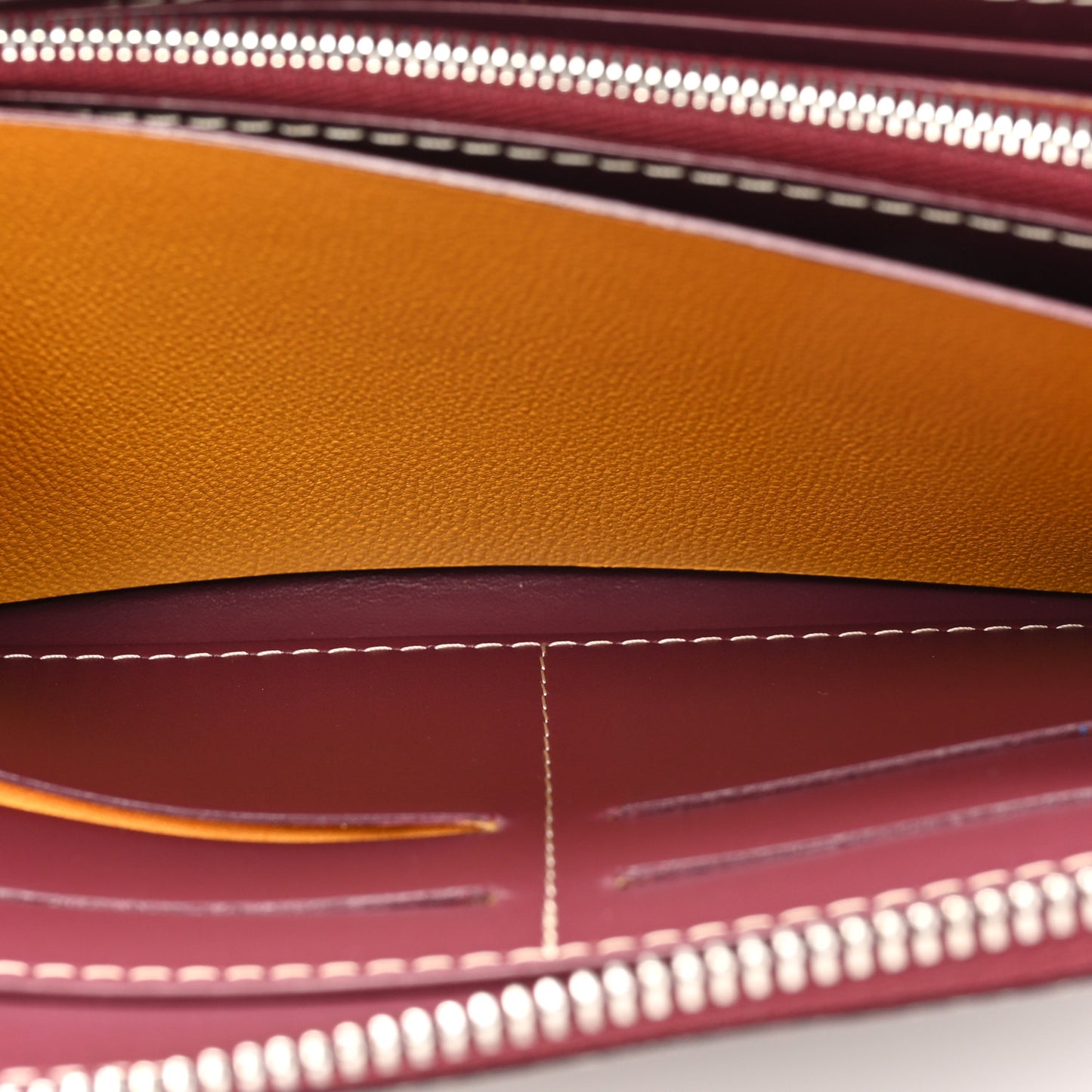 Goyardine Matignon Zip Around GM Wallet Burgundy