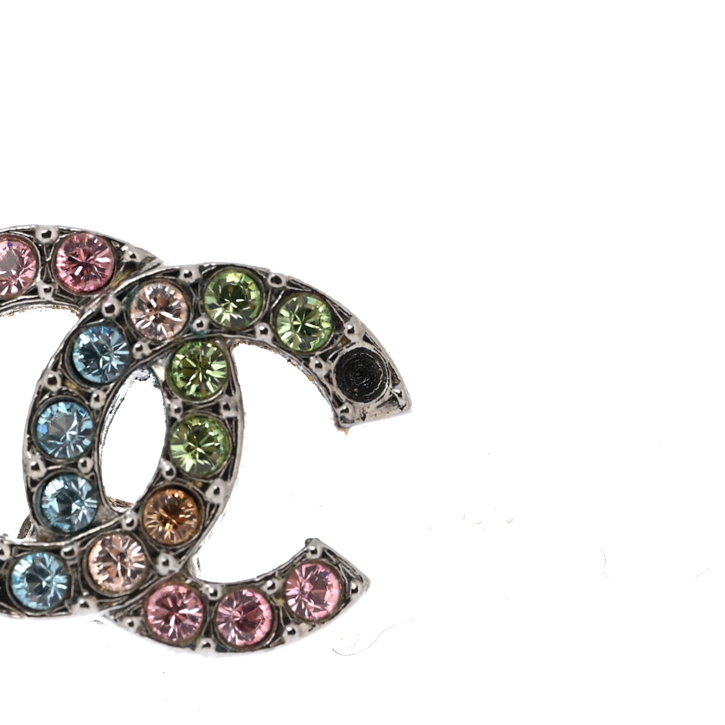 Ruthenium Crystal CC Earrings Multicolor