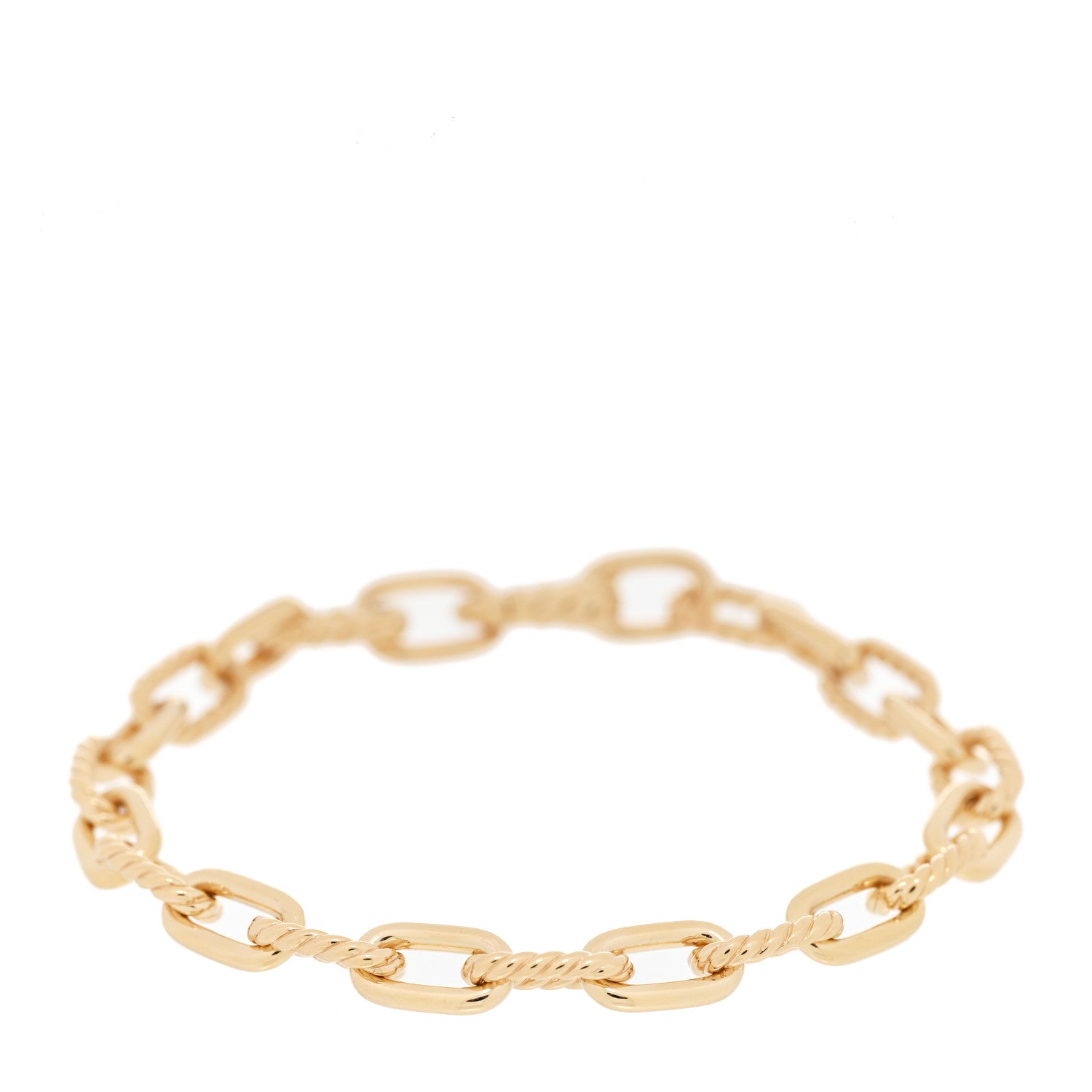 David Yurman 18K Yellow Gold 6mm Madison Classic Chain Bracelet 1 of 3