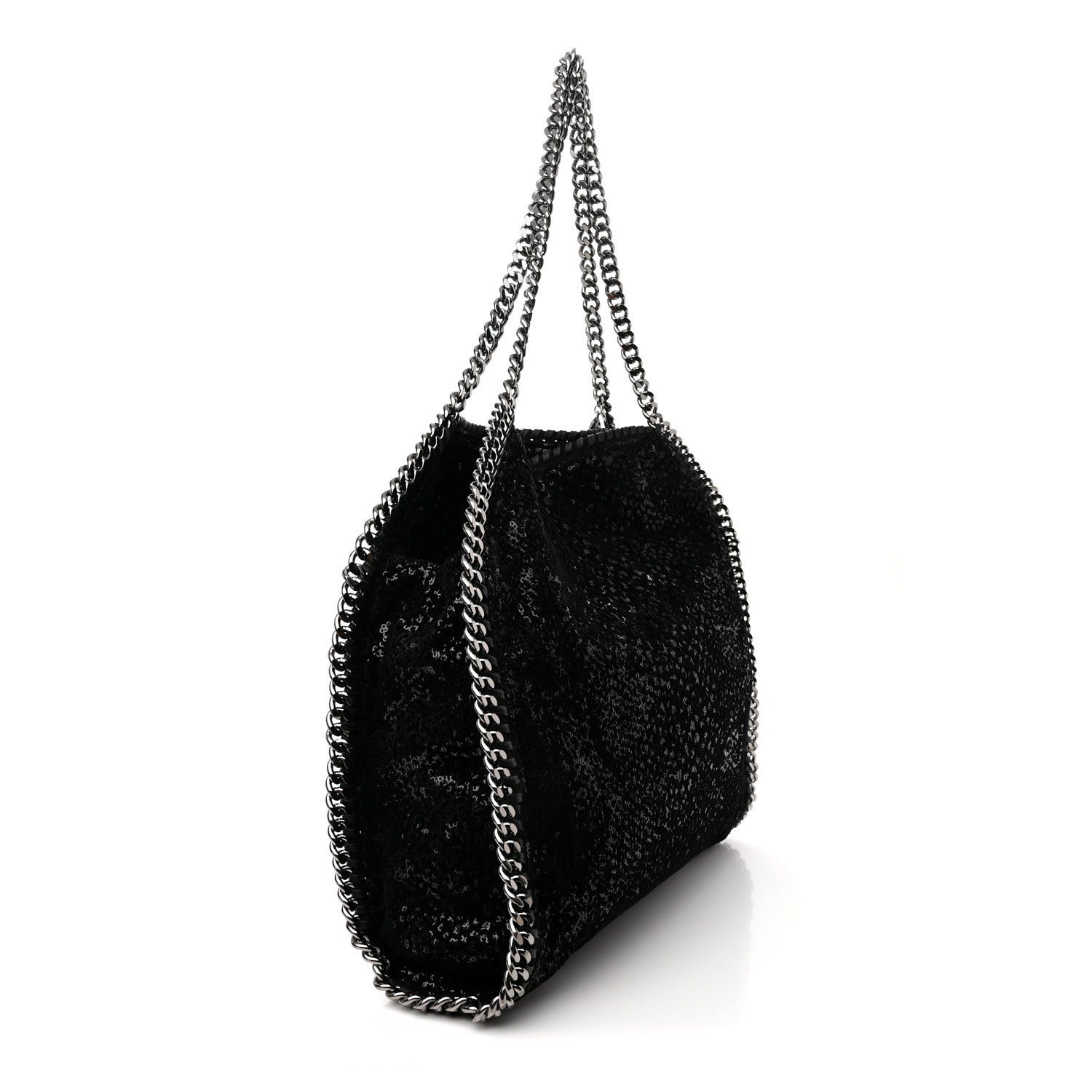 Stella McCartney Sequin Small Falabella Tote Black 3 of 11