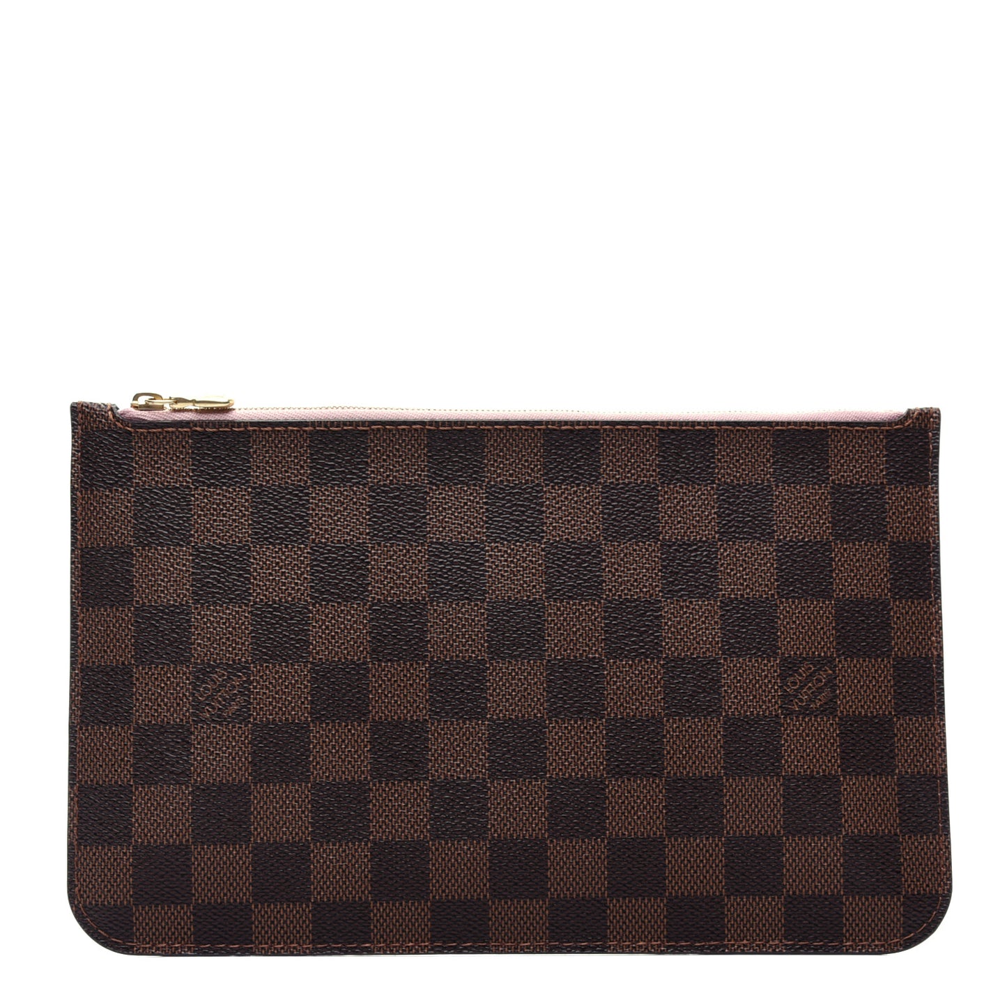 Damier Ebene Neverfull MM GM Pochette Rose Ballerine