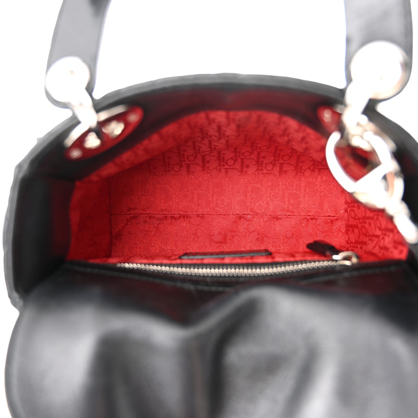 Lambskin Cannage Mini Lady Dior Black