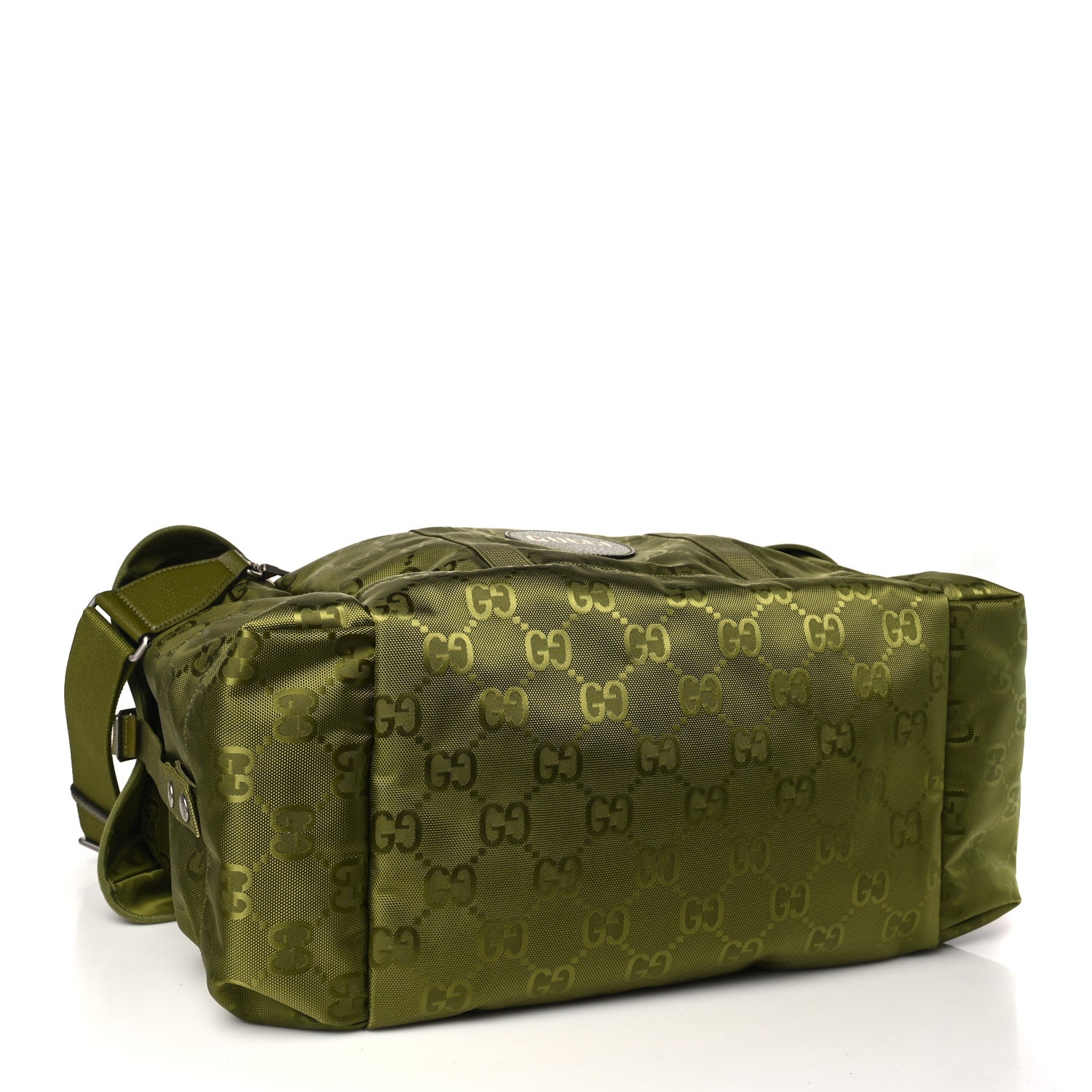 Gucci Econyl Nylon Monogram Off The Grid Duffle Bag Juniper Green 4 of 10