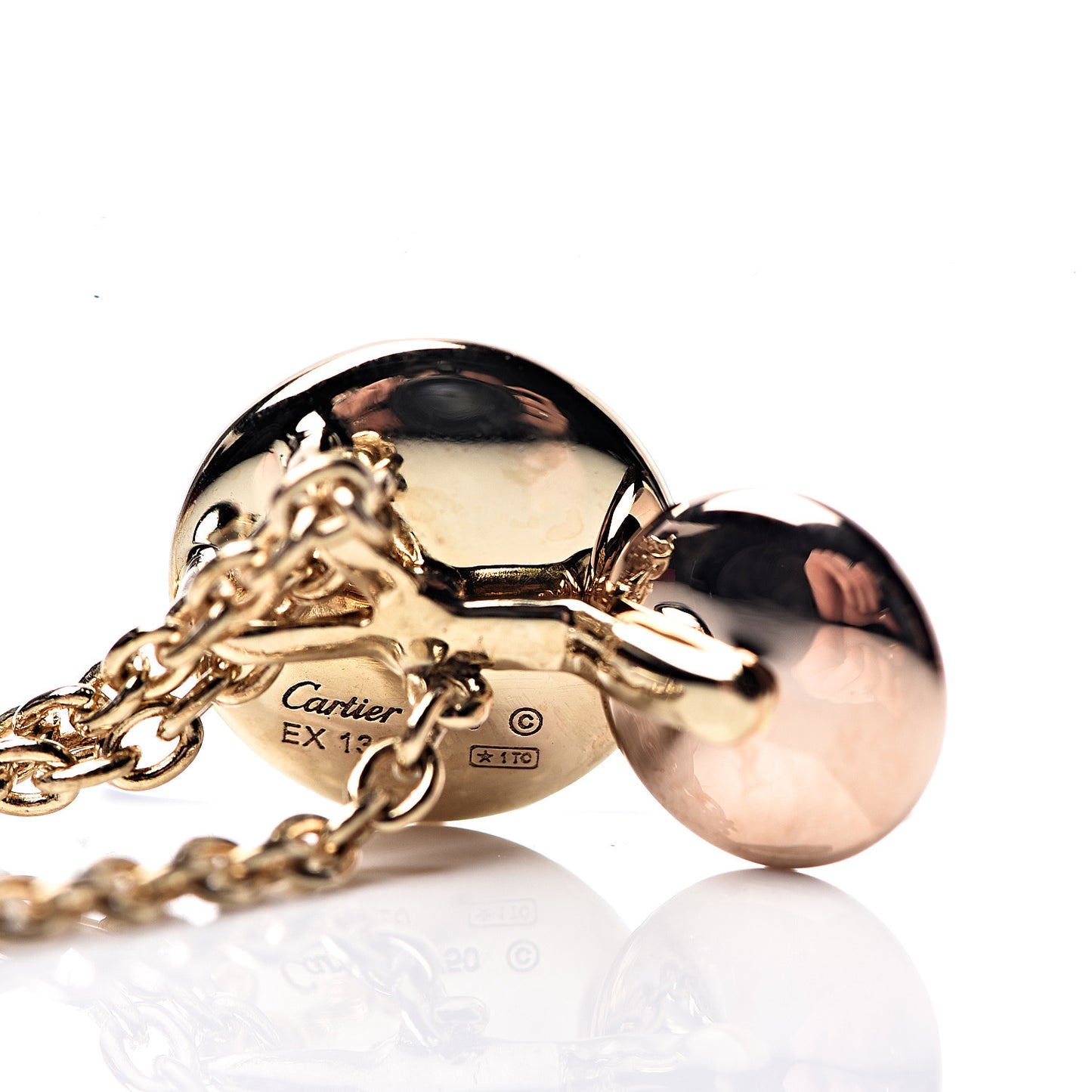 18K Pink Yellow White Gold Sweet Trinity Drop Necklace