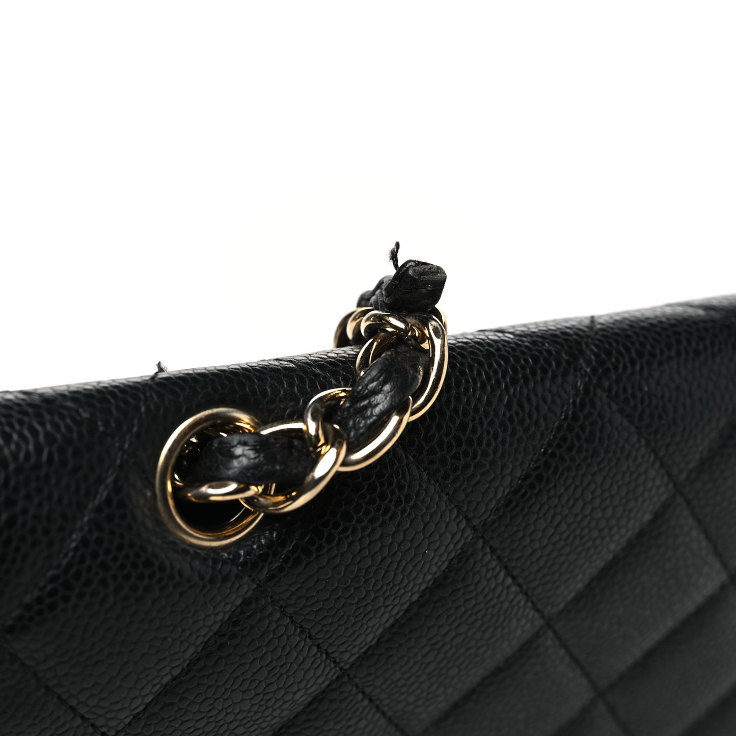 Caviar Quilted Maxi Single Flap Black