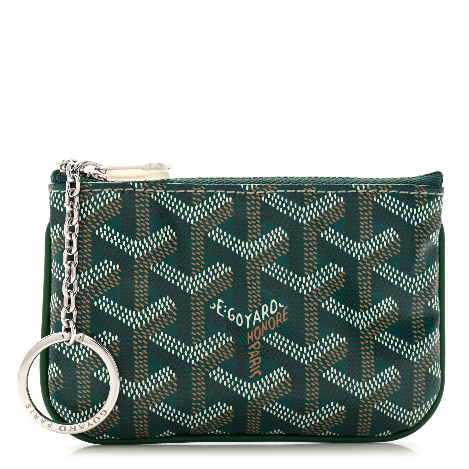 Goyard Goyardine Nano Senat Key Pouch Green 1528521 – FASHIONPHILE