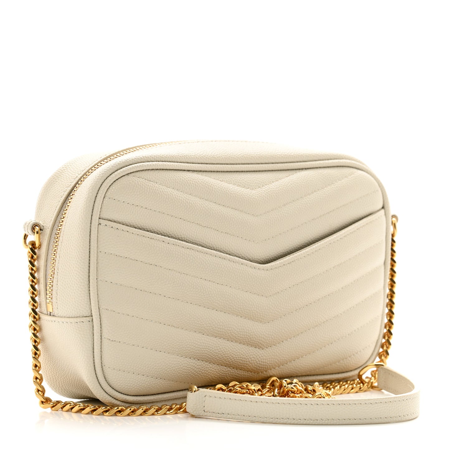 Grain De Poudre Matelasse Monogram Mini Lou Camera Bag Crema Soft