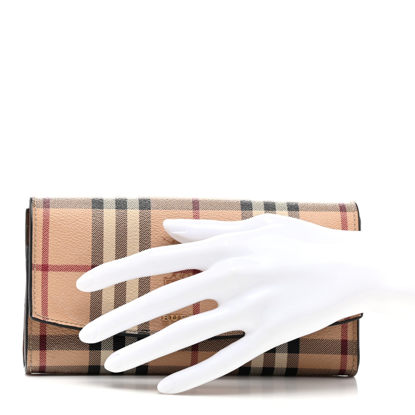 Haymarket Check Halton Wallet Tan