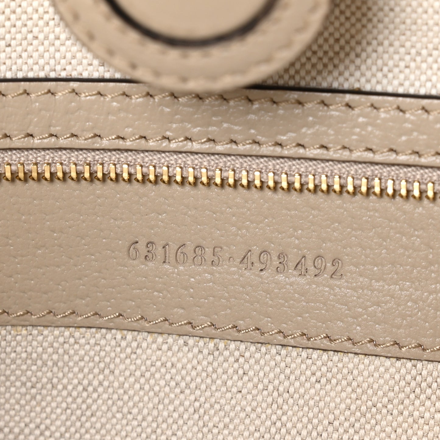 GG Supreme Monogram Textured Dollar Calfskin Web Medium Ophidia Shopping Tote Beige Mystic White Oatmeal