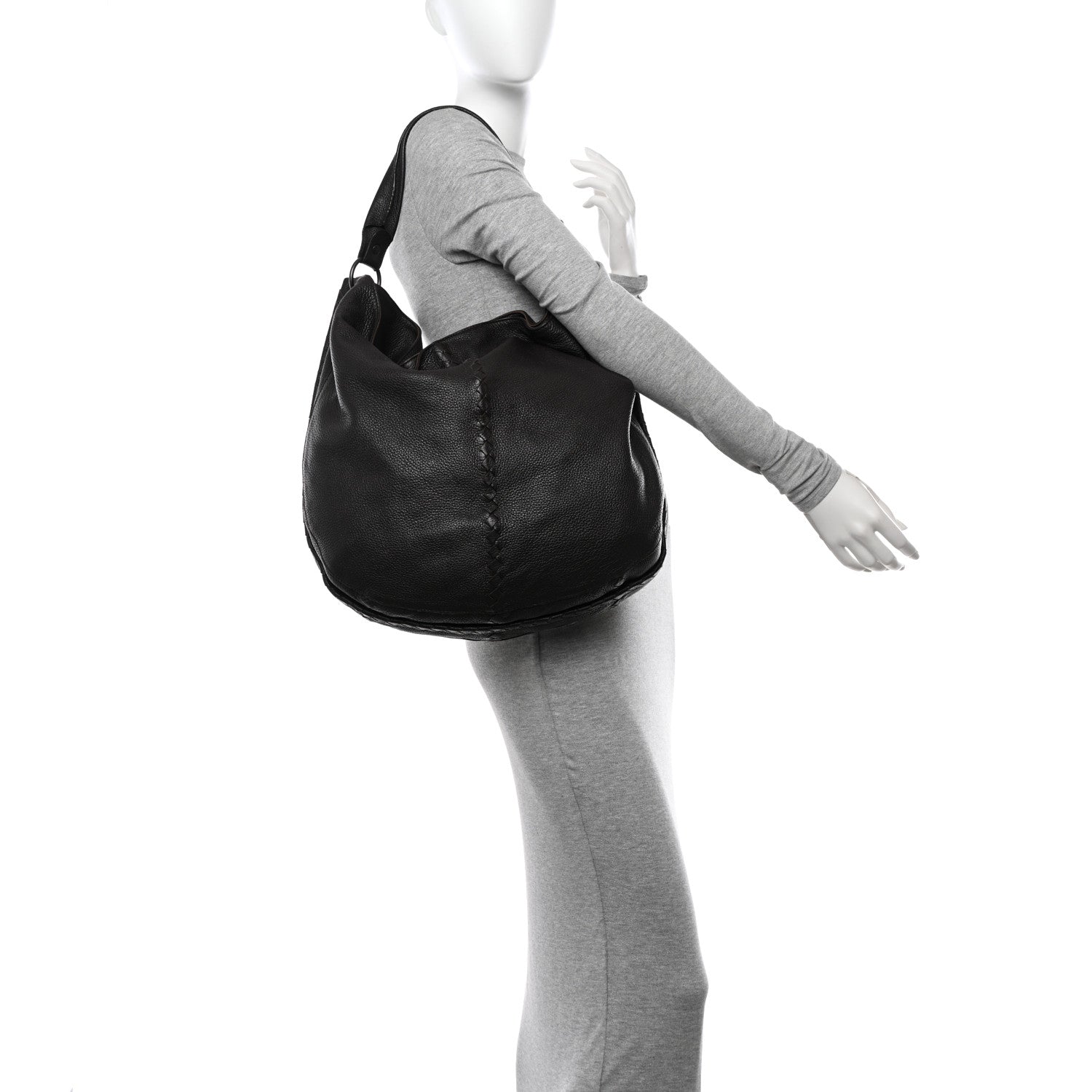 Bottega Veneta Cervo Deerskin Hobo Ebano 2 of 10