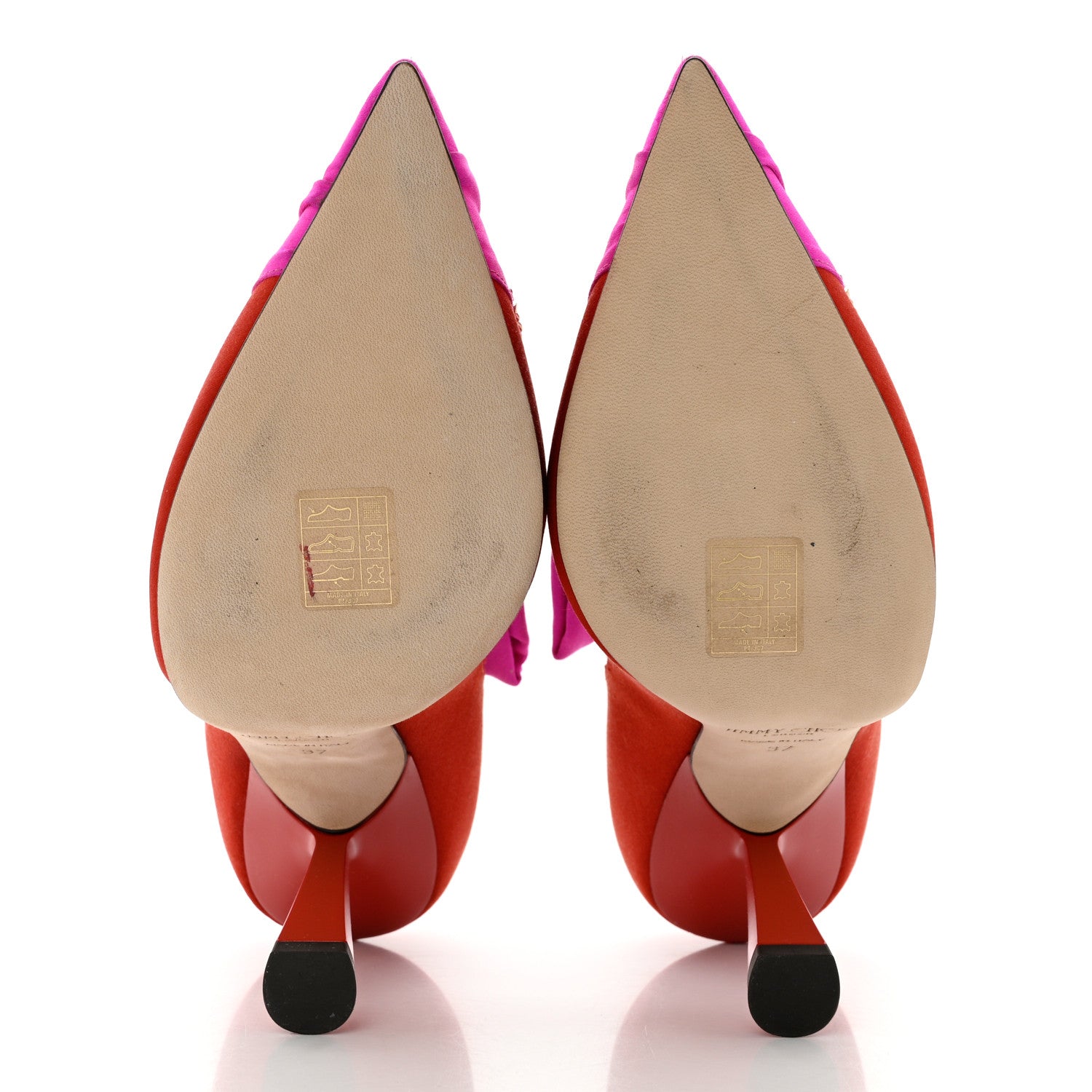 Jimmy Choo Satin Embellished Lyz 100 Pumps 37 Fuchsia 5 of 8