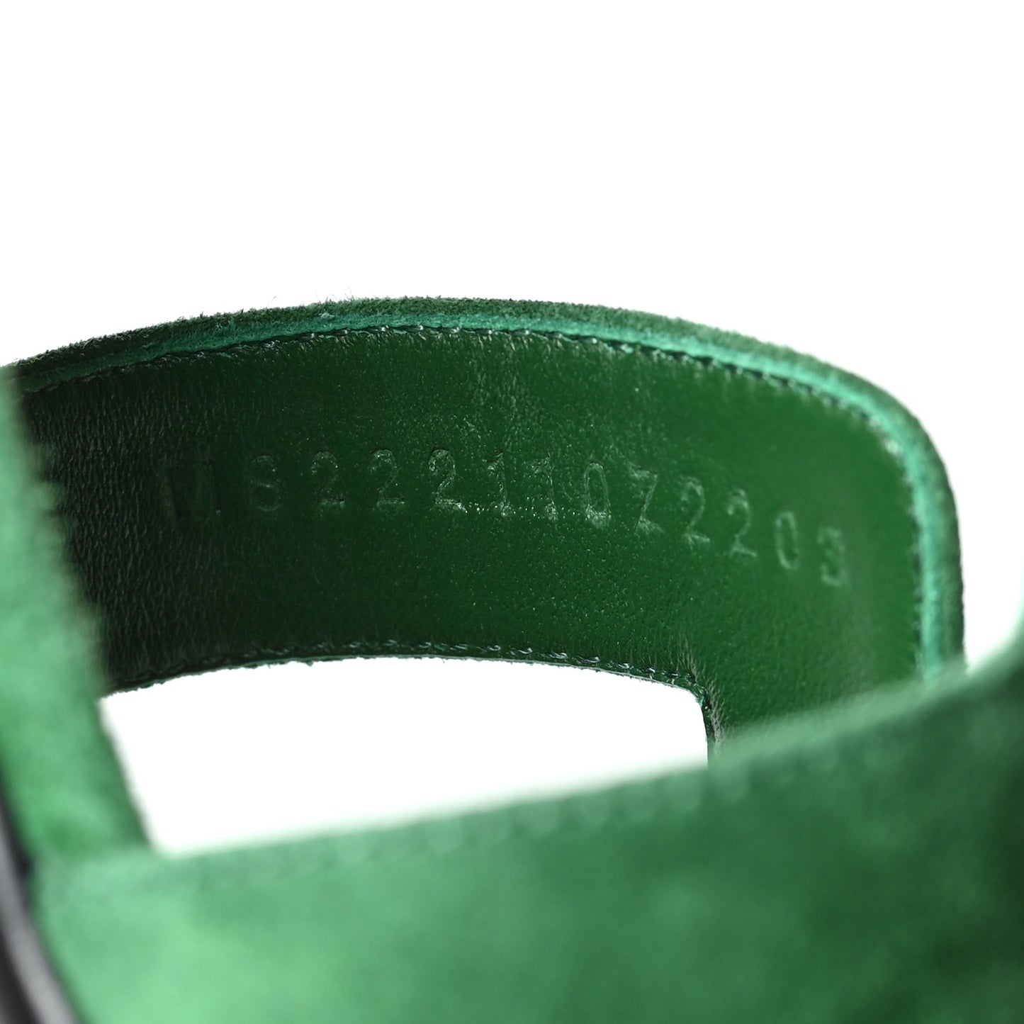 Suede Goatskin Oasis Sandals 36.5 Vert Electrique