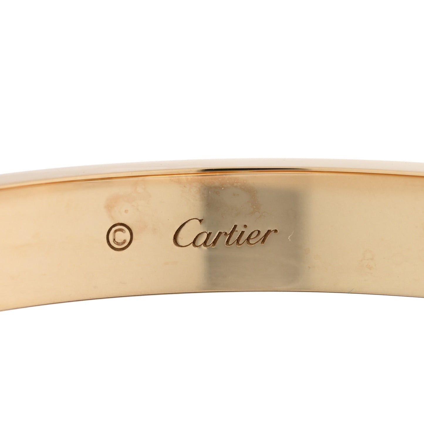 18K Pink Gold 4 Diamond LOVE Bracelet 17