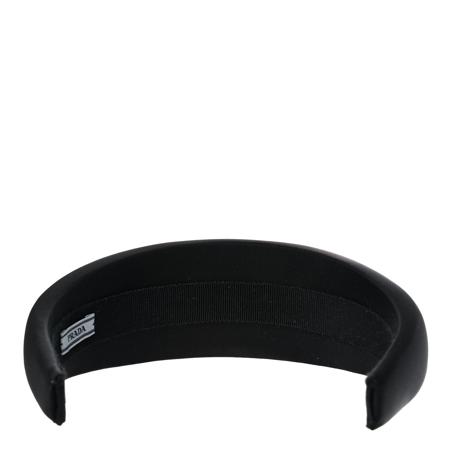 Re-Nylon Metal Triangle Logo Headband Black