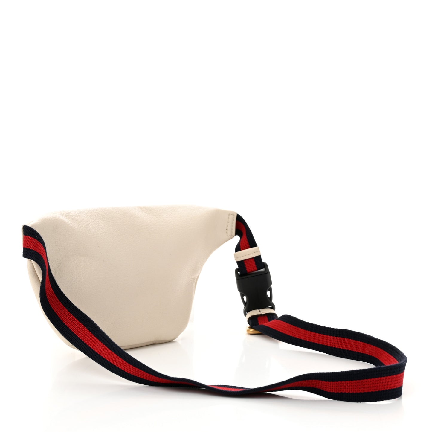 Grained Calfskin Small Logo Belt Bag White