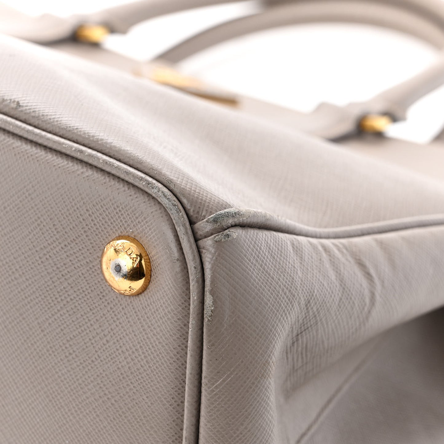 Saffiano Large Galleria Double Zip Tote Argilla