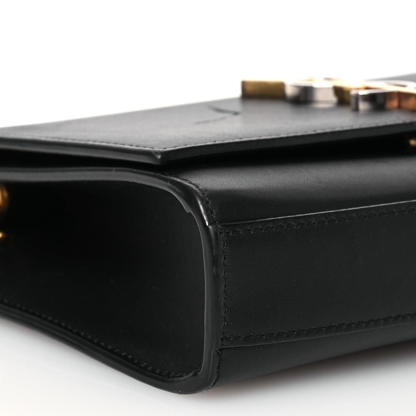 Calfskin Small Monogram Kate Satchel Black