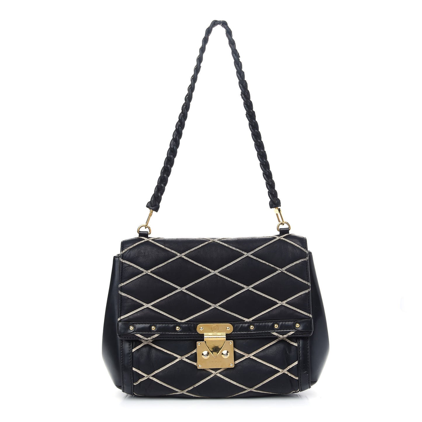 Lambskin Malletage Pochette Flap Black