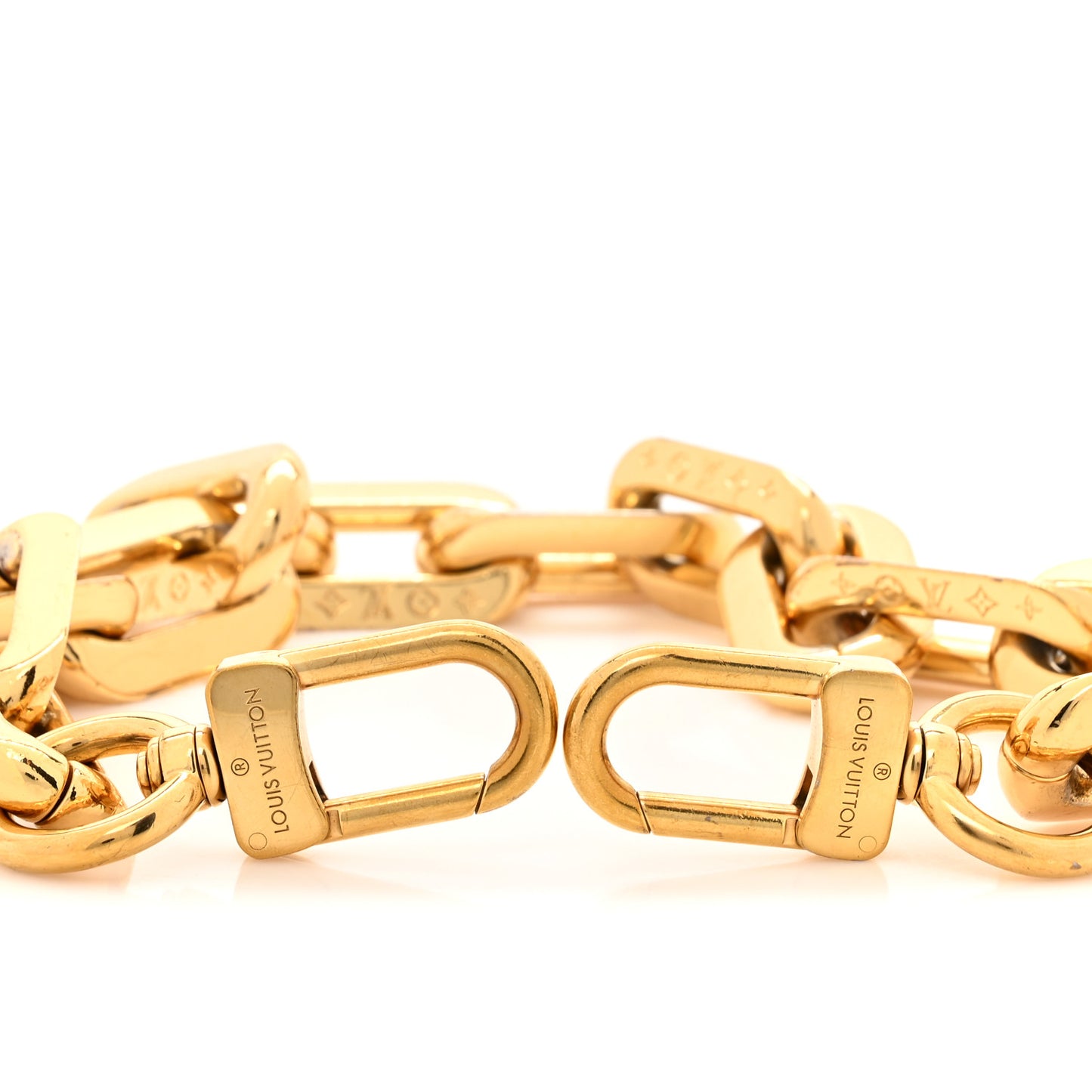 Metal Coussin Chain Strap Gold