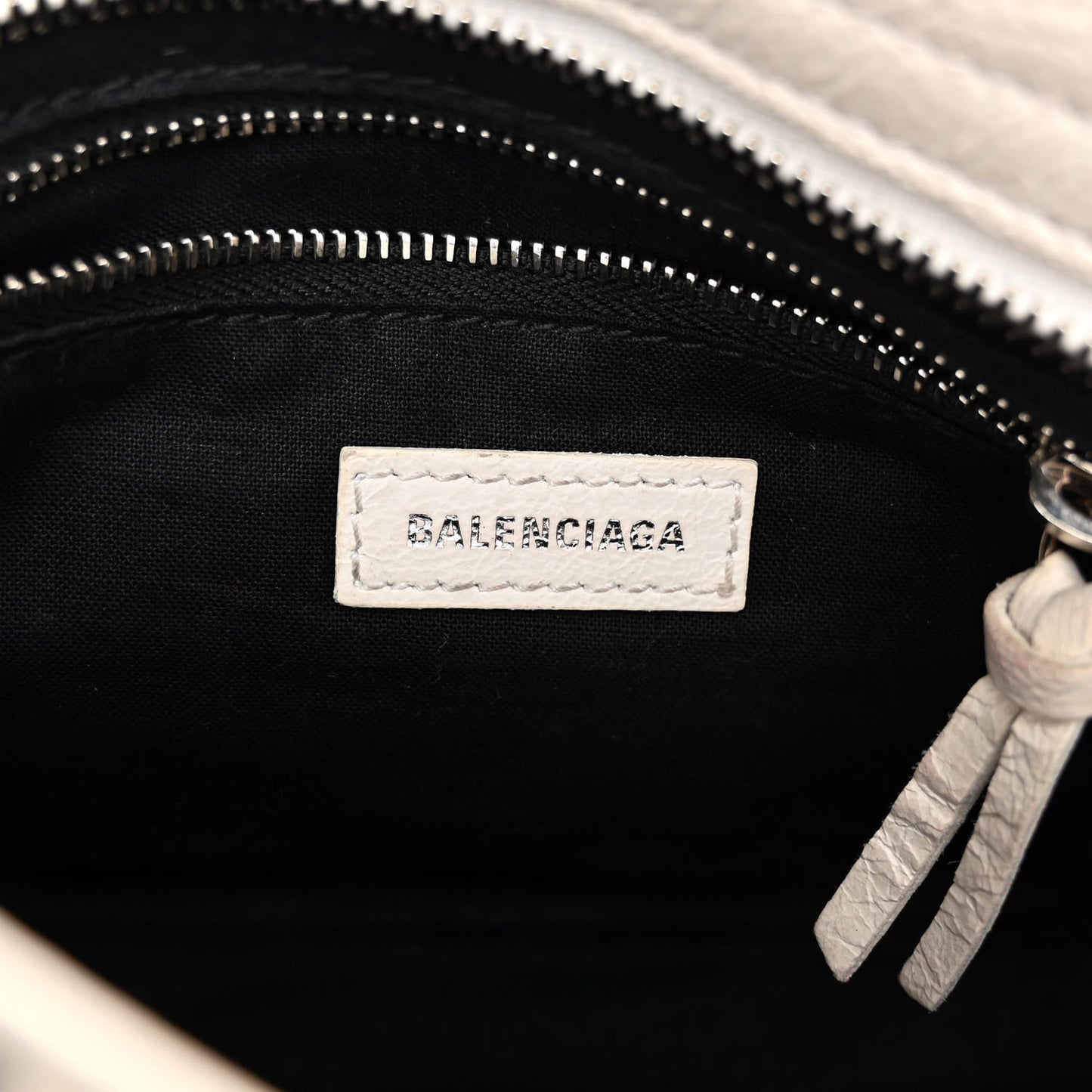 Agneau Arena Graffiti All Over Classic Silver Hardware Mini City White Black