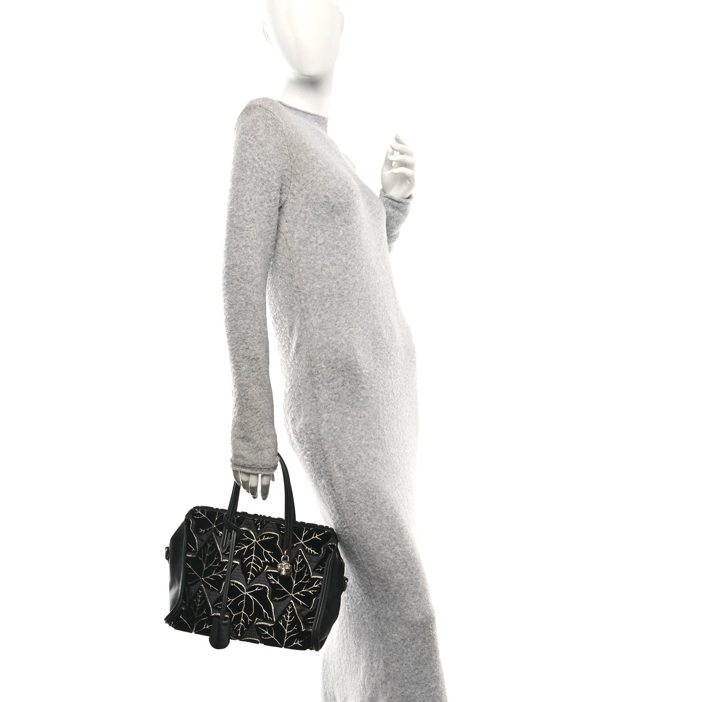 Velvet Shopper Tote Black