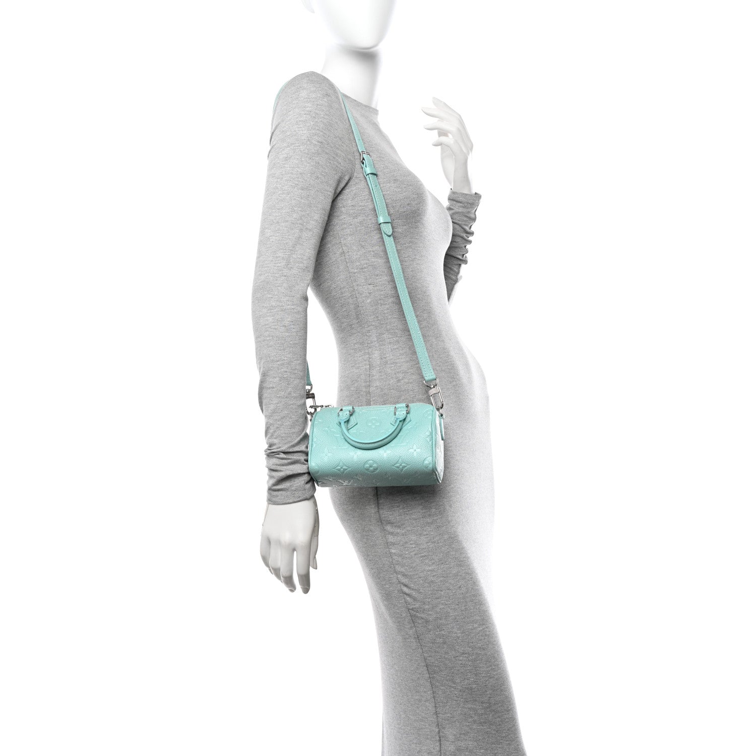 Louis Vuitton Empreinte Monogram Nano Speedy Pearly Lagoon Turquoise 2 of 11