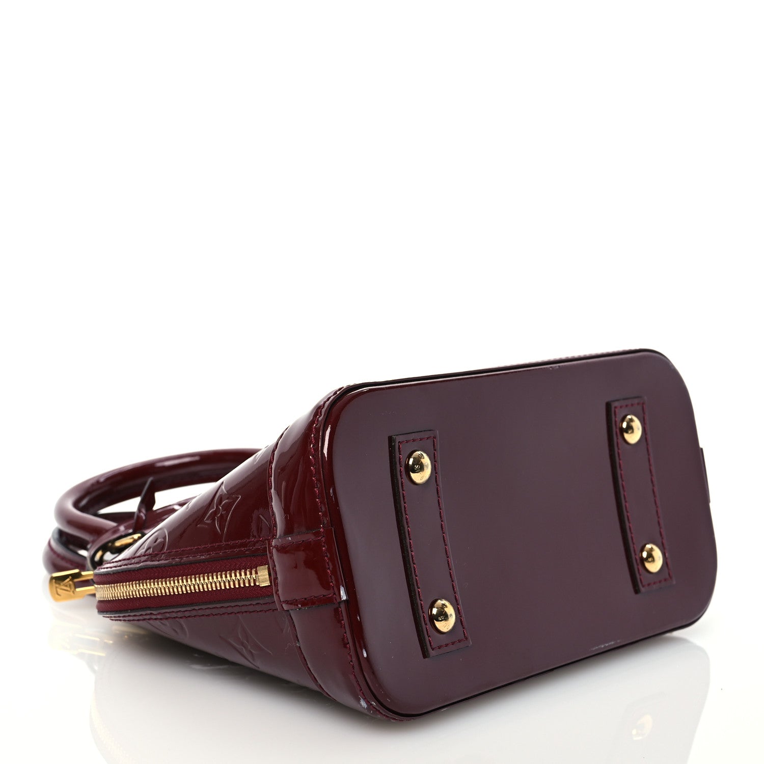 Louis Vuitton Vernis Alma BB Griotte 4 of 18