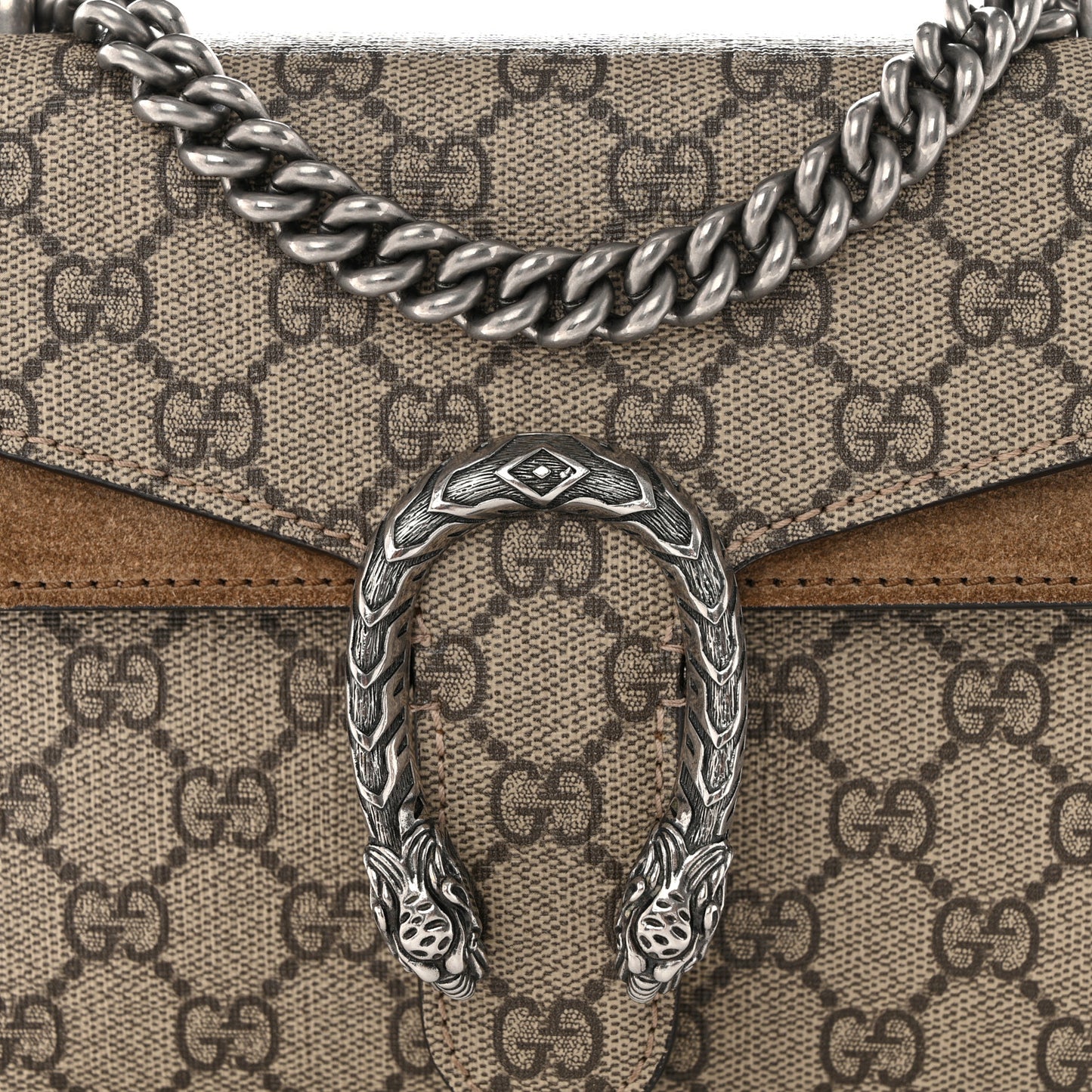 GG Supreme Monogram Mini Dionysus Shoulder Bag Taupe