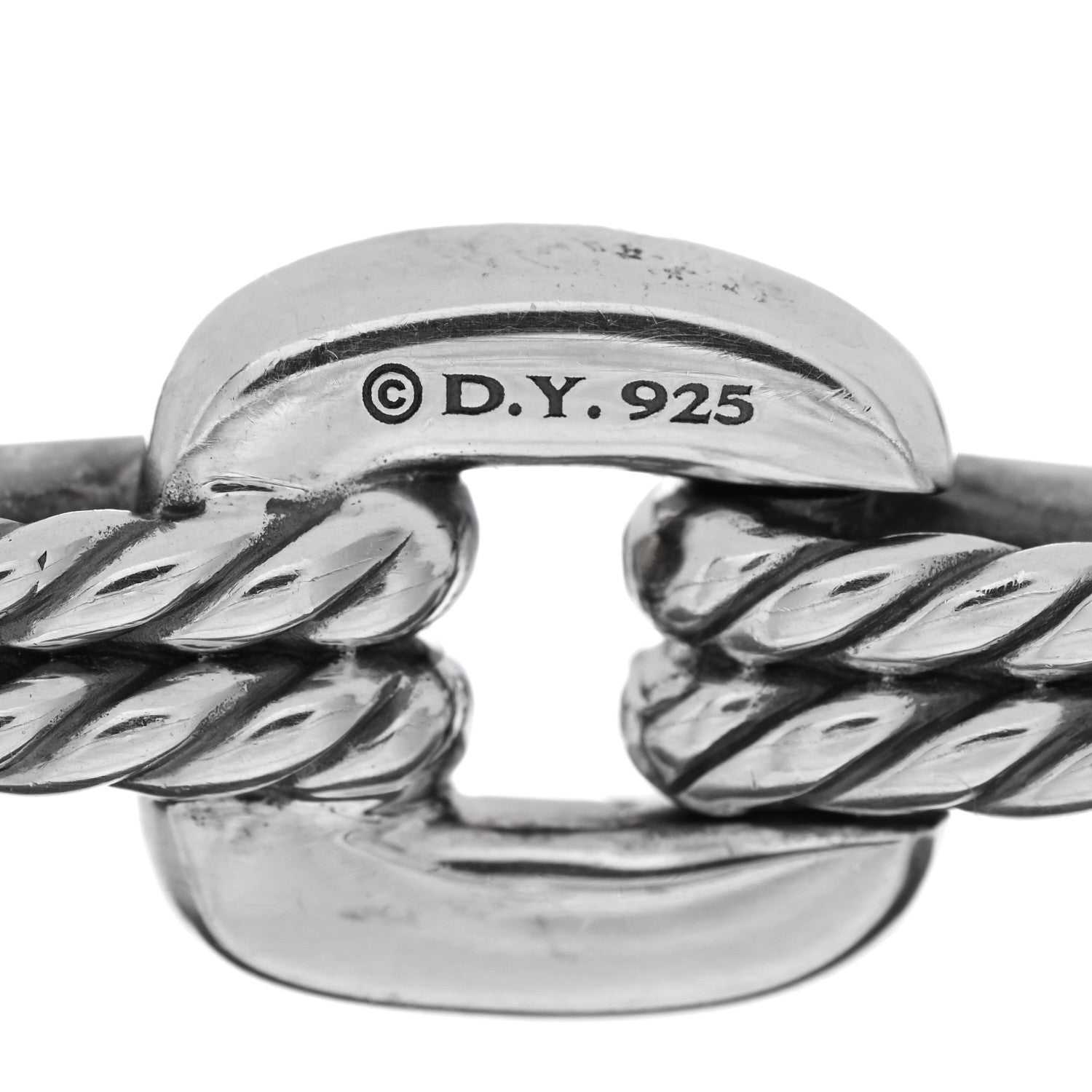 David Yurman Sterling Silver Thoroughbred Center Link Bracelet 3 of 3