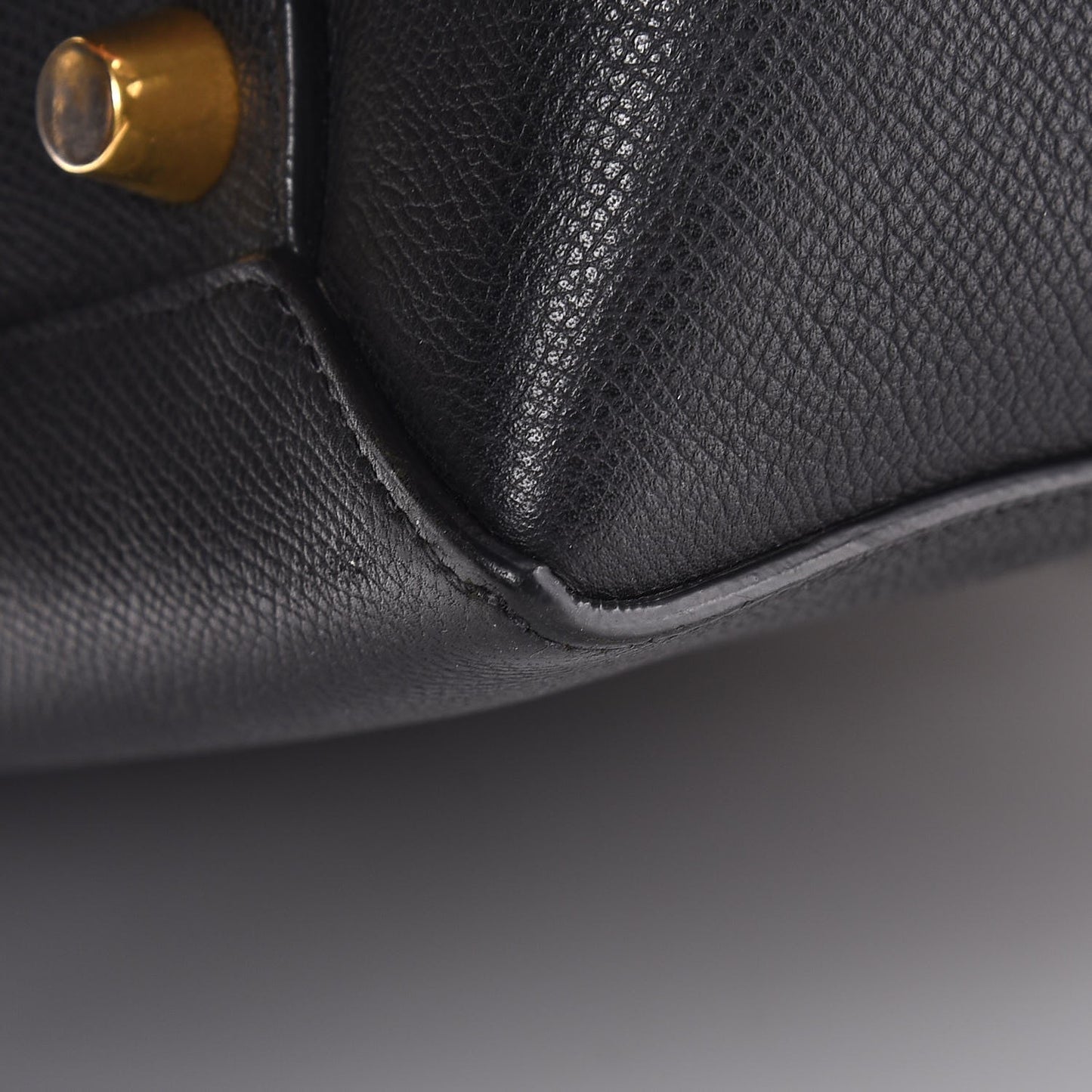 Grained Calfskin Mini Belt Bag Black